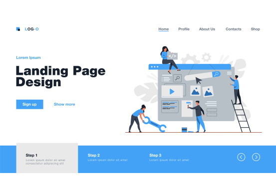 Landing Page development